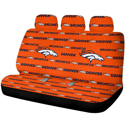 Denver Broncos Car Back Seat Covers Sporty Team Collection - Gearcarcover - 1