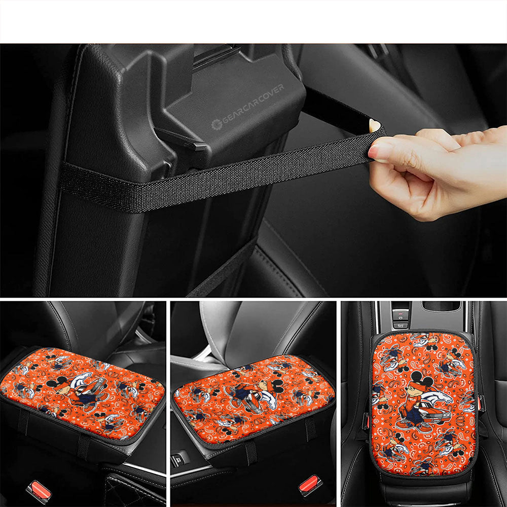 Denver Broncos Car Center Console Cover Cartoon Theme Collection - Gearcarcover - 4