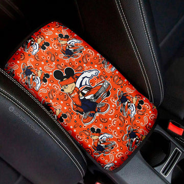Denver Broncos Car Center Console Cover Cartoon Theme Collection - Gearcarcover - 1