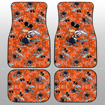 Denver Broncos Car Floor Mats Cartoon Theme Collection - Gearcarcover - 1