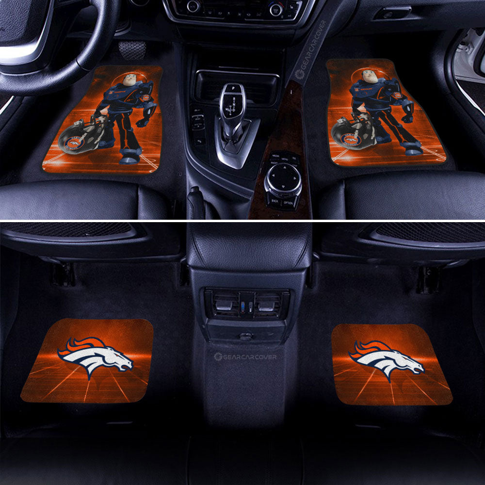 Denver Broncos Car Floor Mats Custom Car Accessories For Fan - Gearcarcover - 2