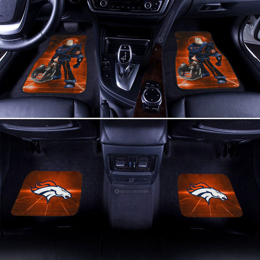 Denver Broncos Car Floor Mats Custom Car Accessories For Fan - Gearcarcover - 2