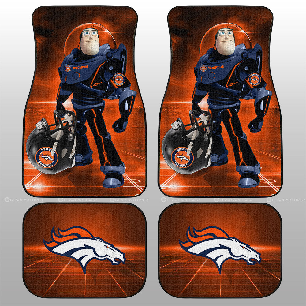 Denver Broncos Car Floor Mats Custom Car Accessories For Fan - Gearcarcover - 1