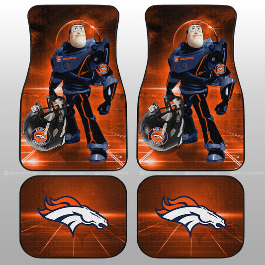 Denver Broncos Car Floor Mats Custom Car Accessories For Fan - Gearcarcover - 1