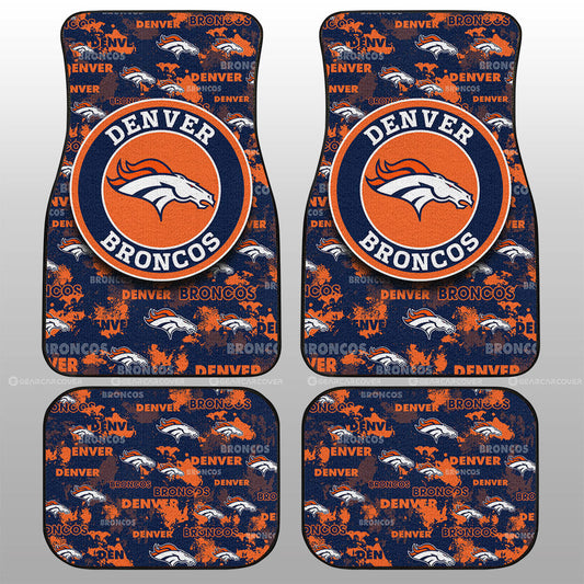 Denver Broncos Car Floor Mats Custom Car Accessories - Gearcarcover - 1