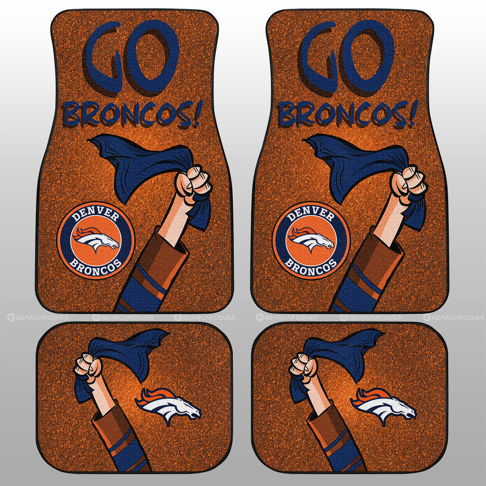 Denver Broncos Car Floor Mats Custom Car Accessories - Gearcarcover - 1