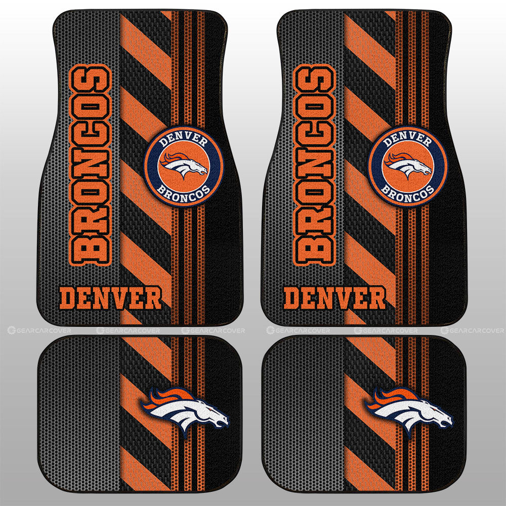 Denver Broncos Car Floor Mats Custom Car Accessories - Gearcarcover - 1