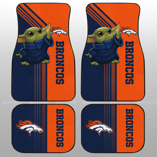 Denver Broncos Car Floor Mats Custom Car Accessories - Gearcarcover - 1