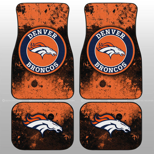 Denver Broncos Car Floor Mats Custom Car Accessories - Gearcarcover - 1