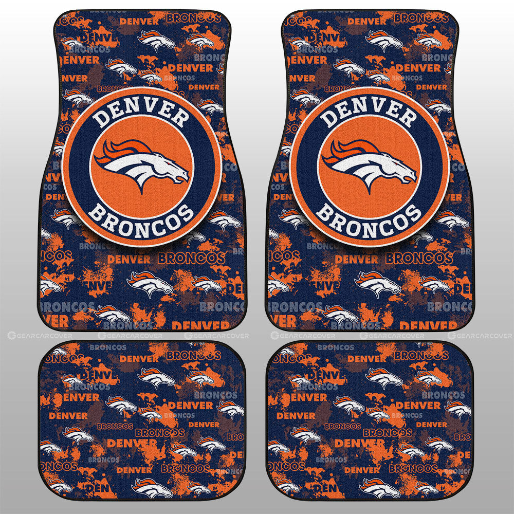 Denver Broncos Car Floor Mats Custom Car Accessories - Gearcarcover - 1