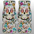Denver Broncos Car Floor Mats Custom Sugar Skull Car Accessories - Gearcarcover - 1