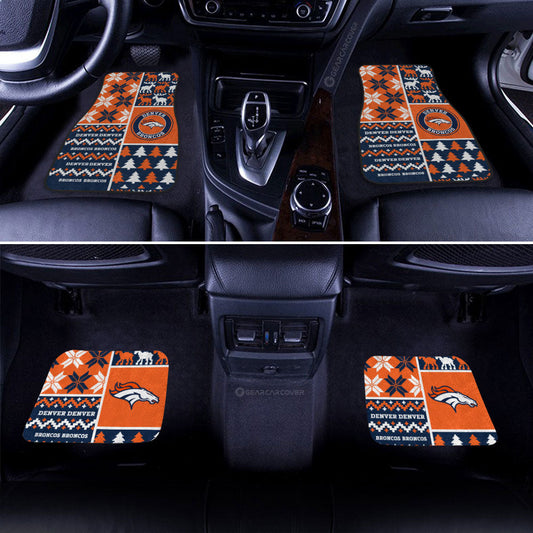 Denver Broncos Car Floor Mats Custom Ugly Style Car Accessories - Gearcarcover - 2