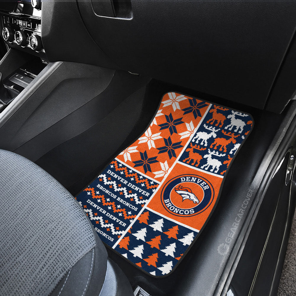 Denver Broncos Car Floor Mats Custom Ugly Style Car Accessories - Gearcarcover - 3