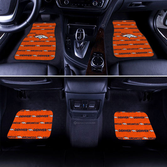 Denver Broncos Car Floor Mats Sporty Team Collection - Gearcarcover - 2