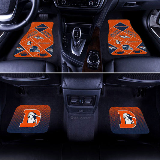 Denver Broncos Car Floor Mats Sporty Team Collection - Gearcarcover - 2