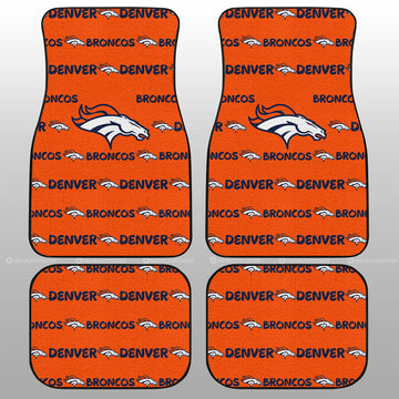 Denver Broncos Car Floor Mats Sporty Team Collection - Gearcarcover - 1