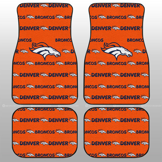 Denver Broncos Car Floor Mats Sporty Team Collection - Gearcarcover - 1