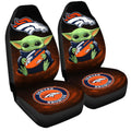 Denver Broncos Car Seat Covers Baby Yoda Car Accessories For Fan - Gearcarcover - 3