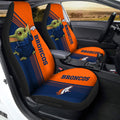 Denver Broncos Car Seat Covers Baby Yoda Car Accessories - Gearcarcover - 2