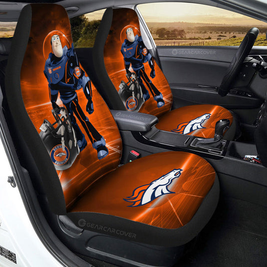 Denver Broncos Car Seat Covers Buzz Lightyear Car Accessories For Fan - Gearcarcover - 2