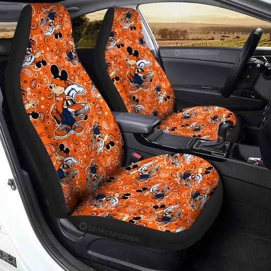 Denver Broncos Car Seat Covers Cartoon Theme Collection - Gearcarcover - 2