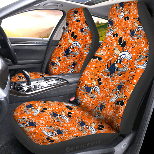 Denver Broncos Car Seat Covers Cartoon Theme Collection - Gearcarcover - 1
