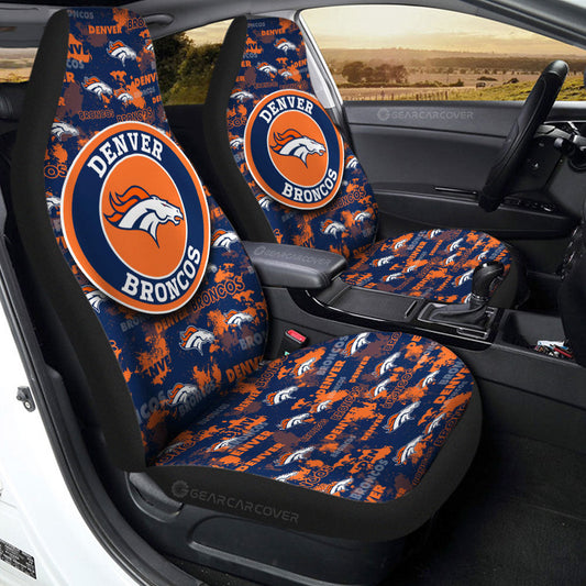 Denver Broncos Car Seat Covers Custom Car Accessories - Gearcarcover - 2