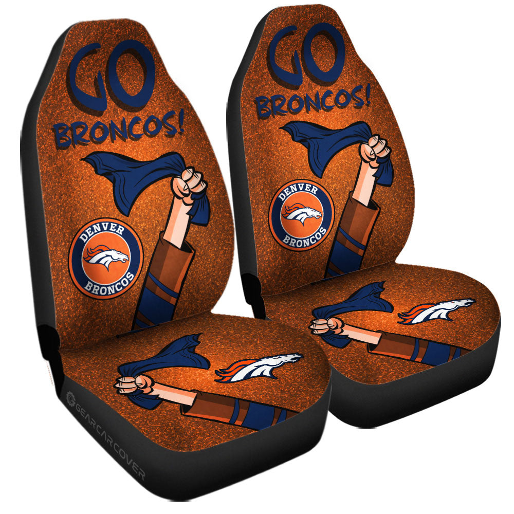 Denver Broncos Car Seat Covers Custom Car Accessories - Gearcarcover - 3