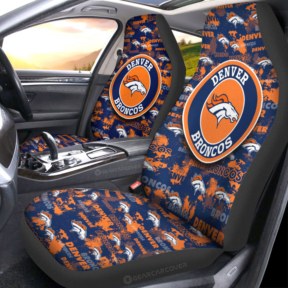 Denver Broncos Car Seat Covers Custom Car Accessories - Gearcarcover - 1