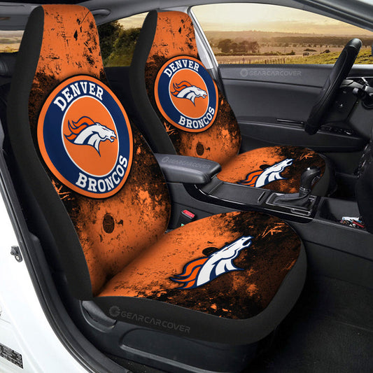 Denver Broncos Car Seat Covers Custom Car Accessories - Gearcarcover - 2