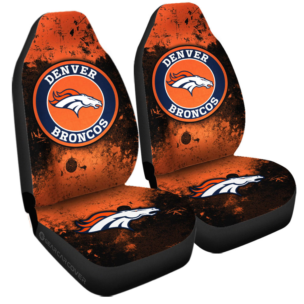 Denver Broncos Car Seat Covers Custom Car Accessories - Gearcarcover - 3