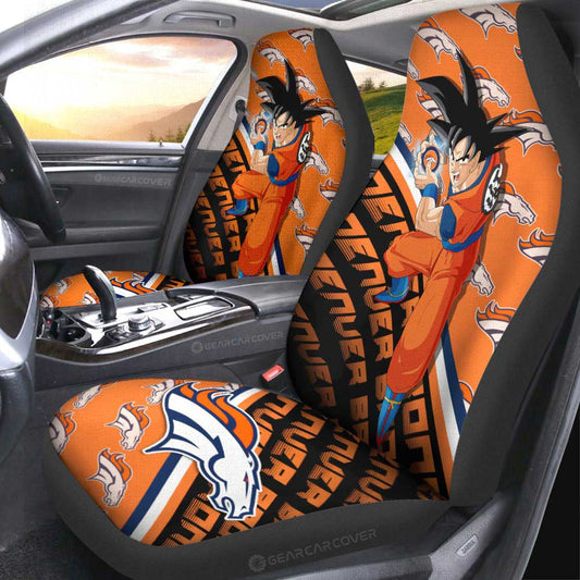 Denver Broncos Car Seat Covers Goku Car Accessories For Fans - Gearcarcover - 2