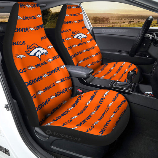 Denver Broncos Car Seat Covers Sporty Team Collection - Gearcarcover - 2