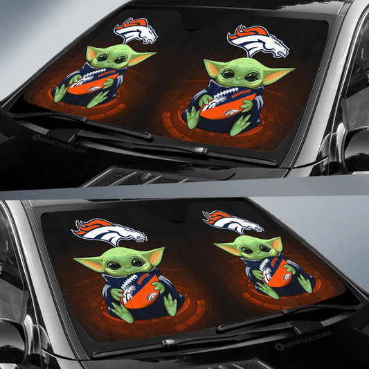 Denver Broncos Car Sunshade Custom Car Accessories For Fan - Gearcarcover - 2
