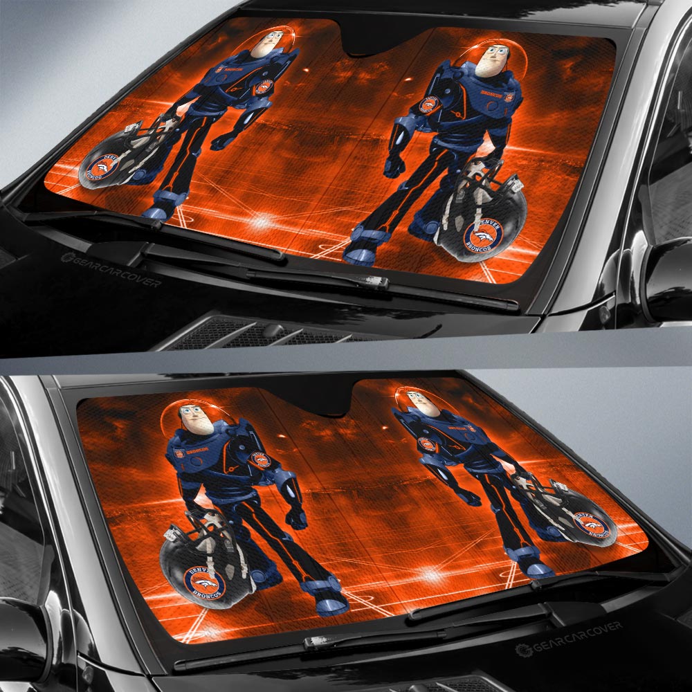 Denver Broncos Car Sunshade Custom Car Accessories For Fan - Gearcarcover - 2
