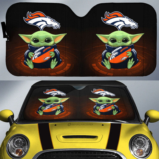 Denver Broncos Car Sunshade Custom Car Accessories For Fan - Gearcarcover - 1