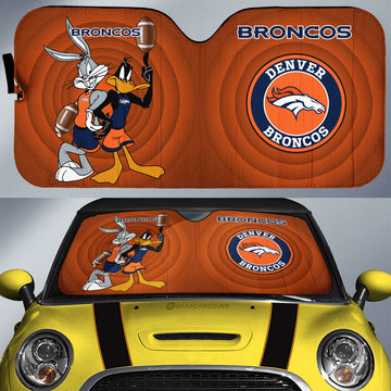 Denver Broncos Car Sunshade Custom Car Accessories - Gearcarcover - 1