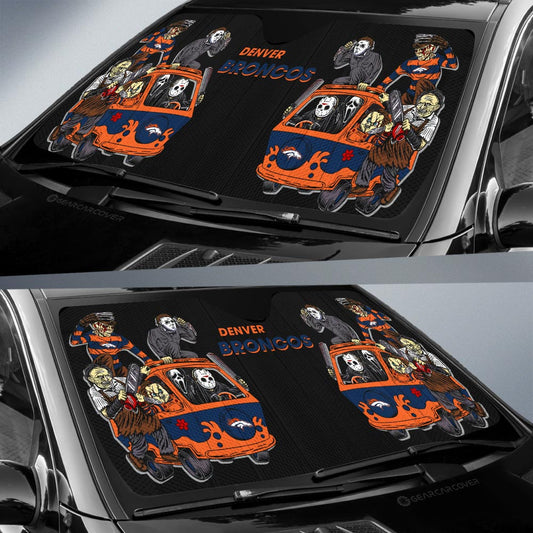 Denver Broncos Car Sunshade Custom Car Accessories - Gearcarcover - 2