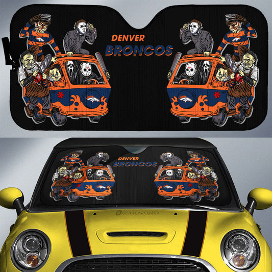 Denver Broncos Car Sunshade Custom Car Accessories - Gearcarcover - 1