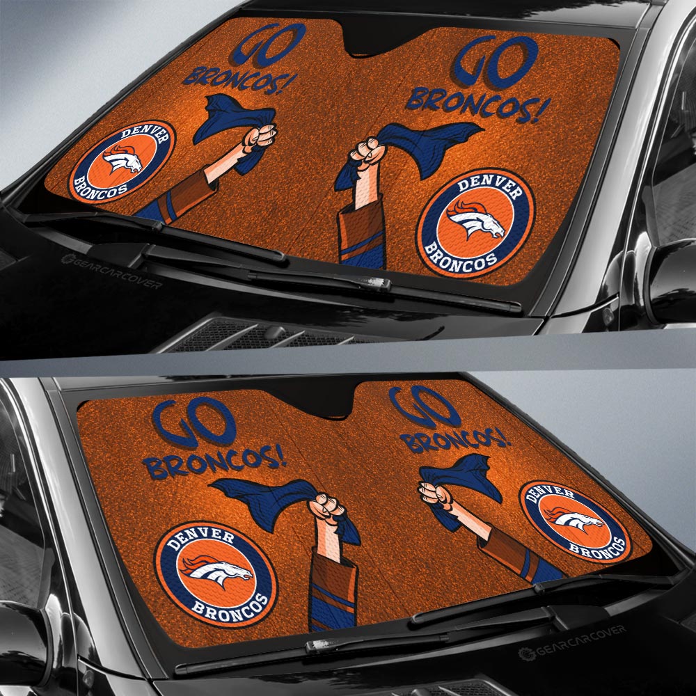 Denver Broncos Car Sunshade Custom Car Accessories - Gearcarcover - 2