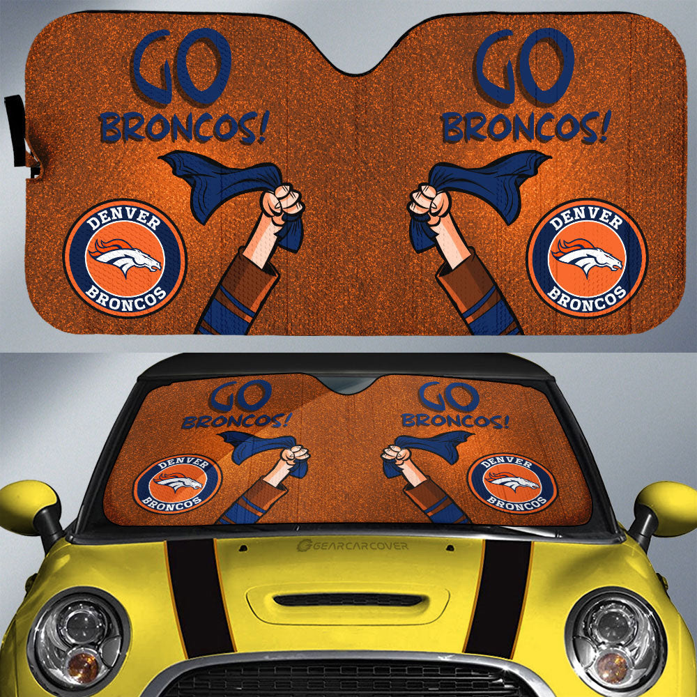 Denver Broncos Car Sunshade Custom Car Accessories - Gearcarcover - 1