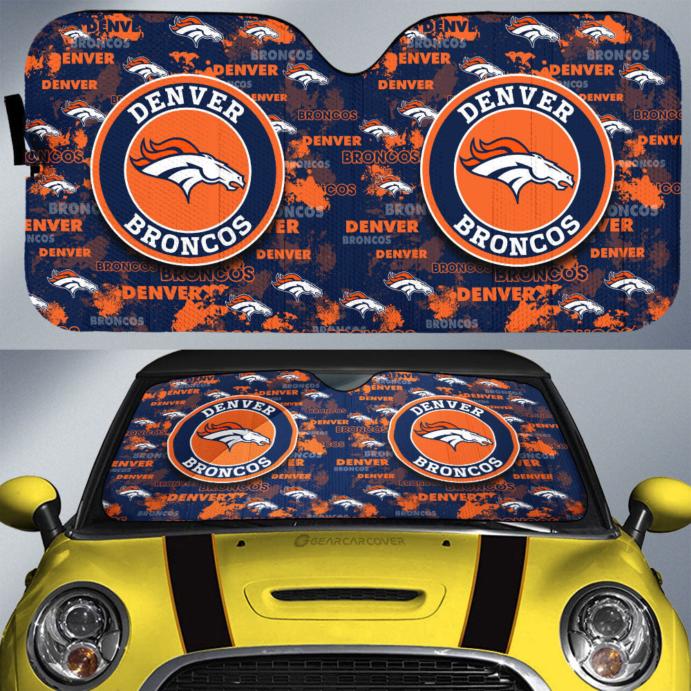 Denver Broncos Car Sunshade Custom Car Accessories - Gearcarcover - 1