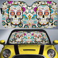 Denver Broncos Car Sunshade Custom Sugar Skull Car Accessories - Gearcarcover - 1