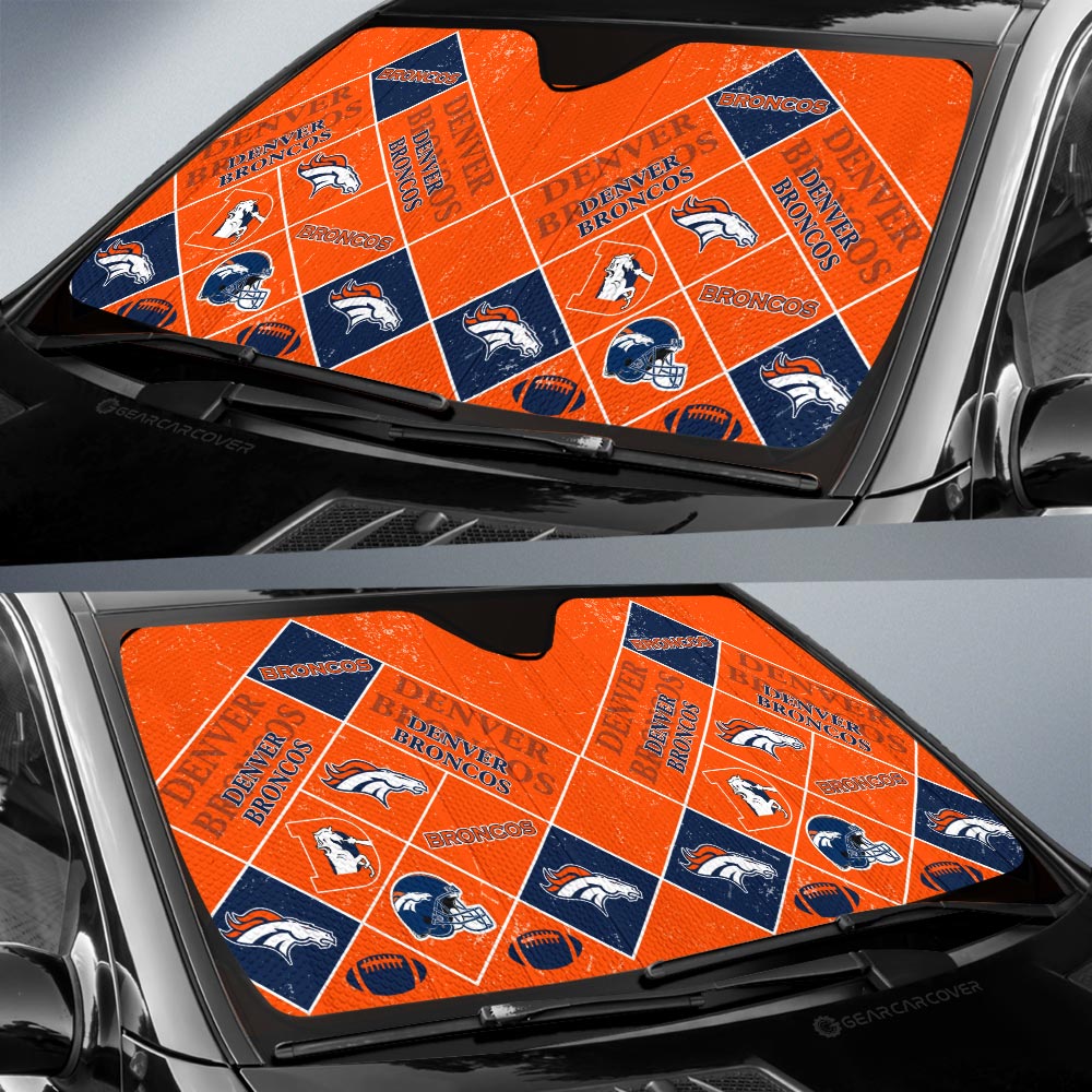 Denver Broncos Car Sunshade Sporty Team Collection - Gearcarcover - 2