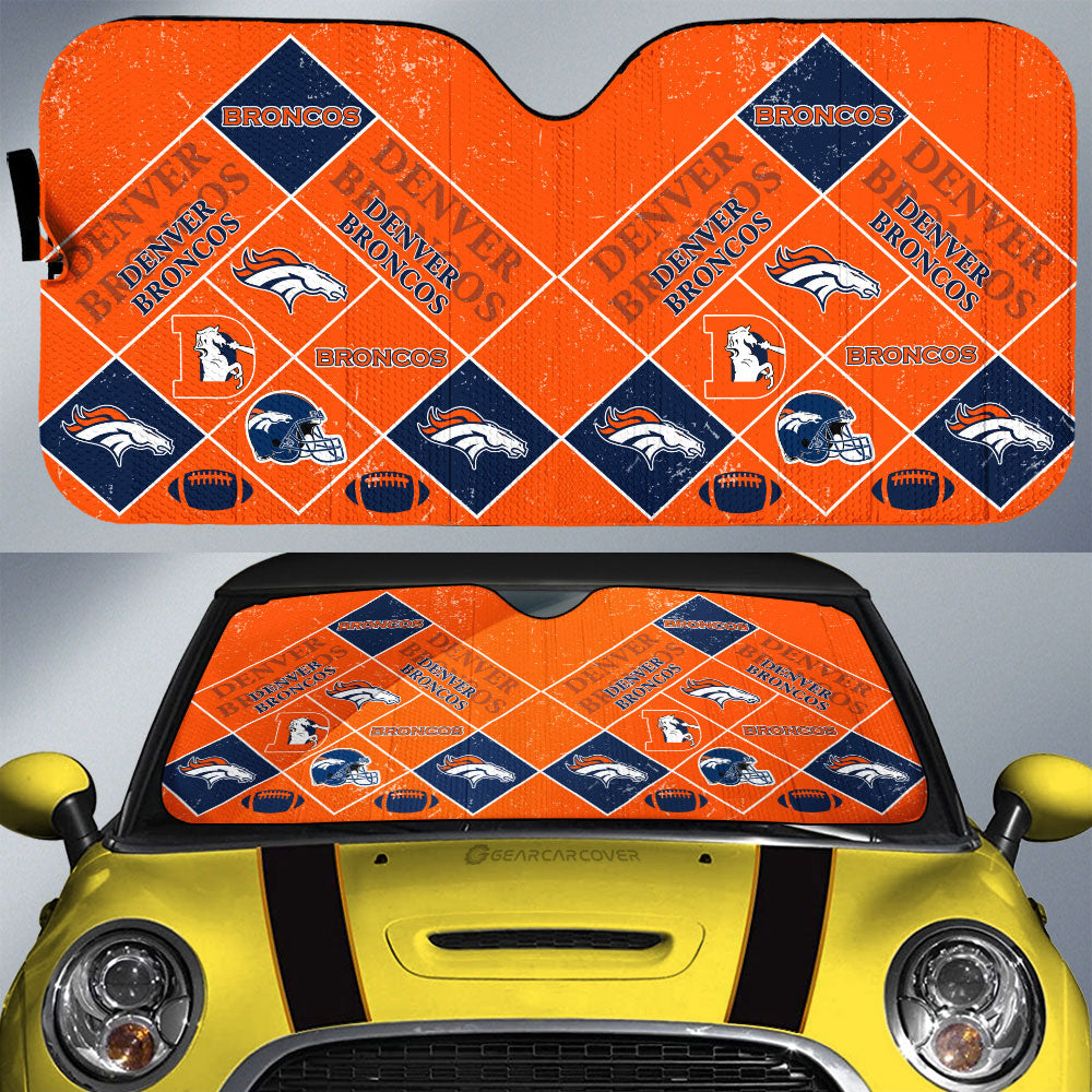Denver Broncos Car Sunshade Sporty Team Collection - Gearcarcover - 1