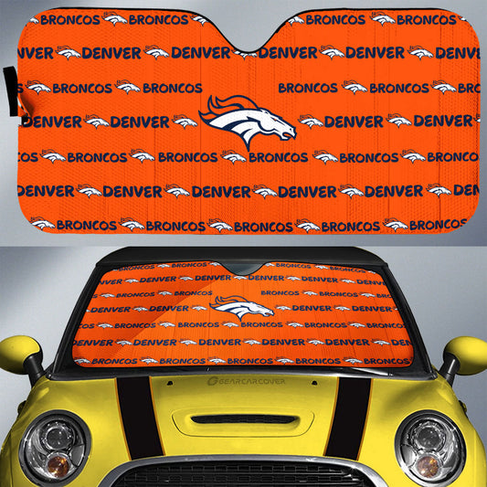 Denver Broncos Car Sunshade Sporty Team Collection - Gearcarcover - 1