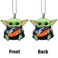 Denver Broncos Ornament Baby Yoda Car Accessories - Gearcarcover - 4