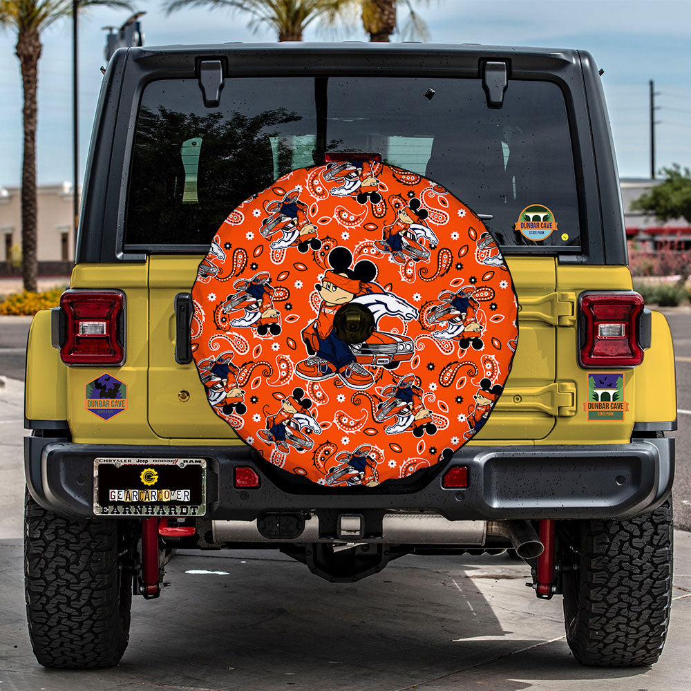 Denver Broncos Spare Tire Covers Camera Hole Cartoon Theme Collection - Gearcarcover - 2