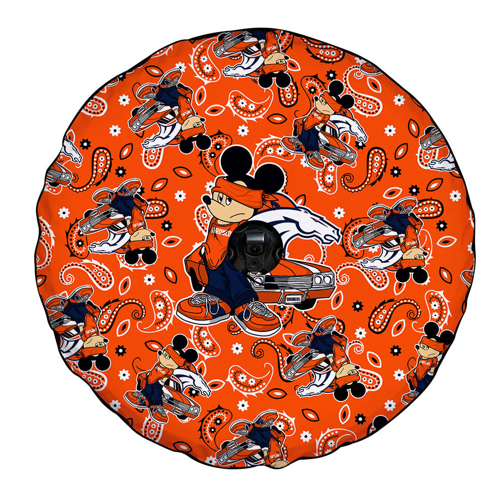 Denver Broncos Spare Tire Covers Camera Hole Cartoon Theme Collection - Gearcarcover - 4