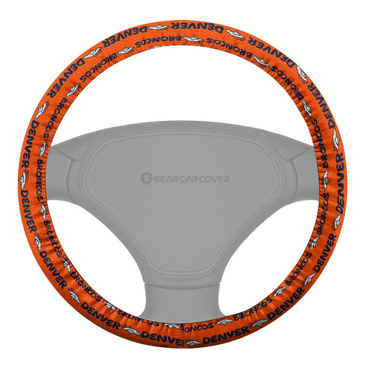 Denver Broncos Steering Wheel Cover Sporty Team Collection - Gearcarcover - 2